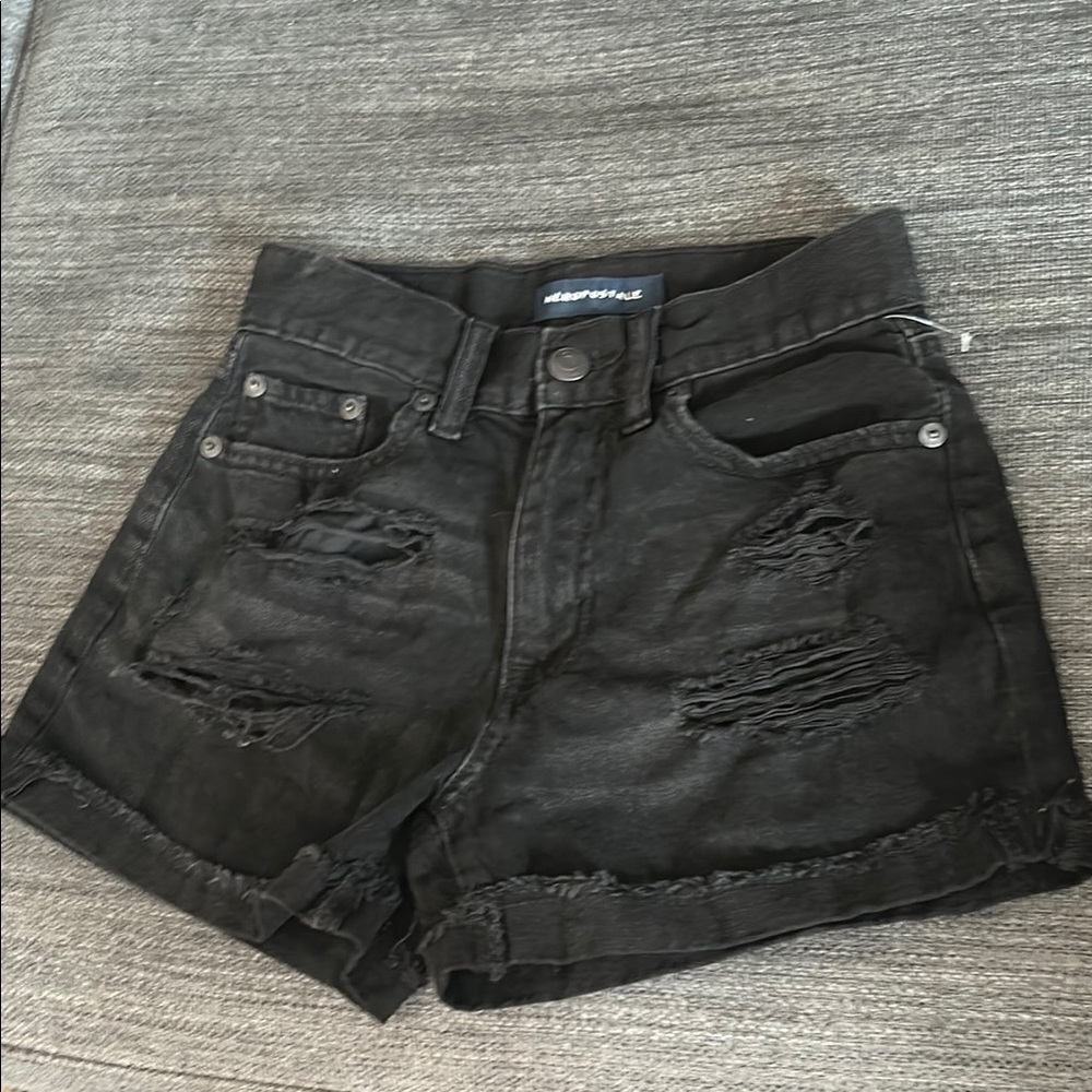 Aeropostale Black Jean Shorts
